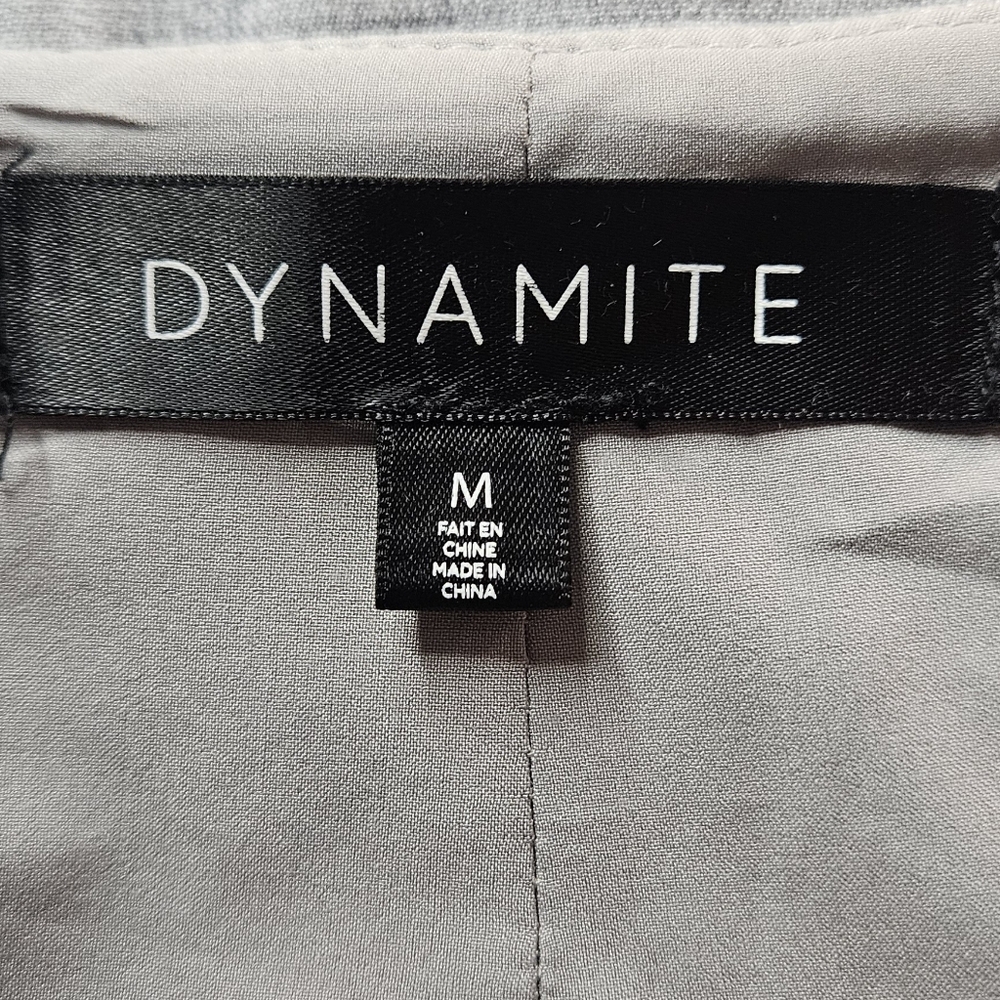Dynamite Gray Sleeveless Tailored Romper - Picture 5 of 6